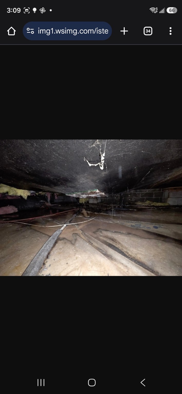 Crawl space sewer line repair and drainage forensic inspection in Nanaimo, BC.
